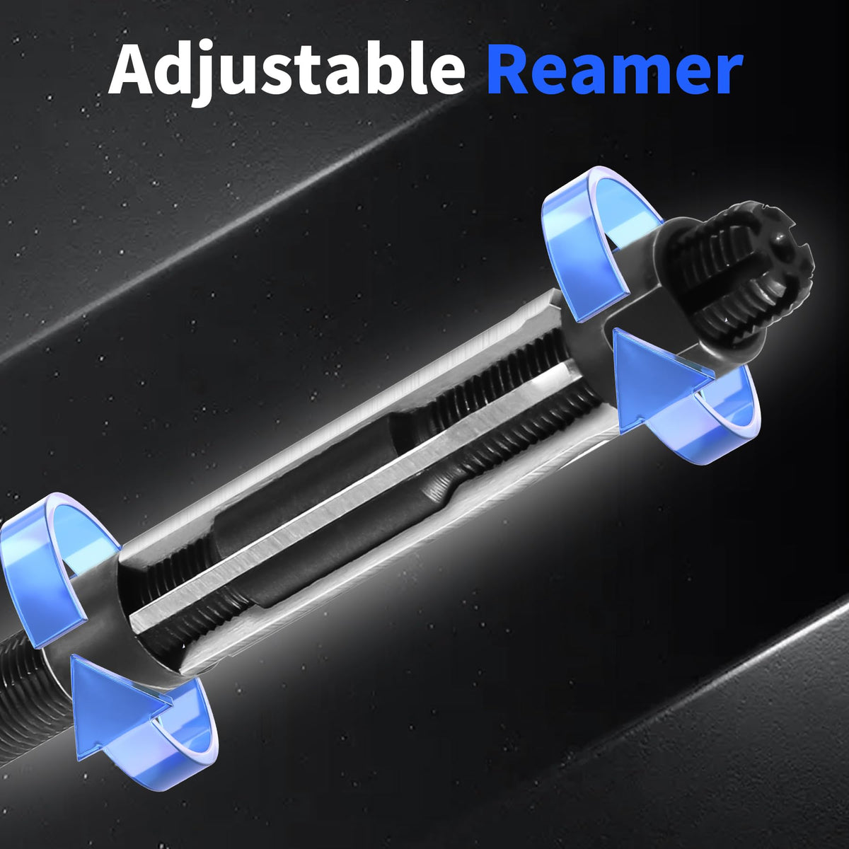 FOCMKEAS 17-19mm Adjustable Hand Reamer, HSS 9CRSI Hand Reamers