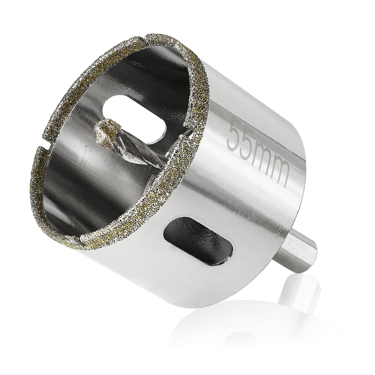 2-1/8" / 55mm Diamond Hole Saw with Center Drill Bit, Jamiikury Tile Hole Saw Glass Hole Cutter for Ceramic Glass Tile Porcelain Marble
