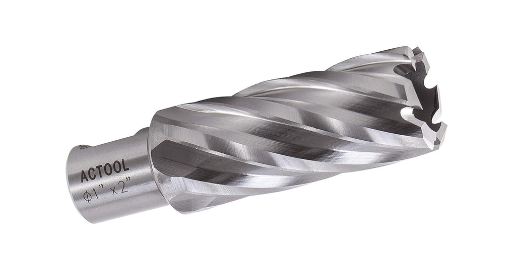 1" Diameter × 2" Depth of Cut HSS ANNULAR Cutter with 3/4'' Weldon Shank