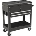 28in. 2-Drawer Rolling Tool Cart, 350-Lb., Locking Drawers