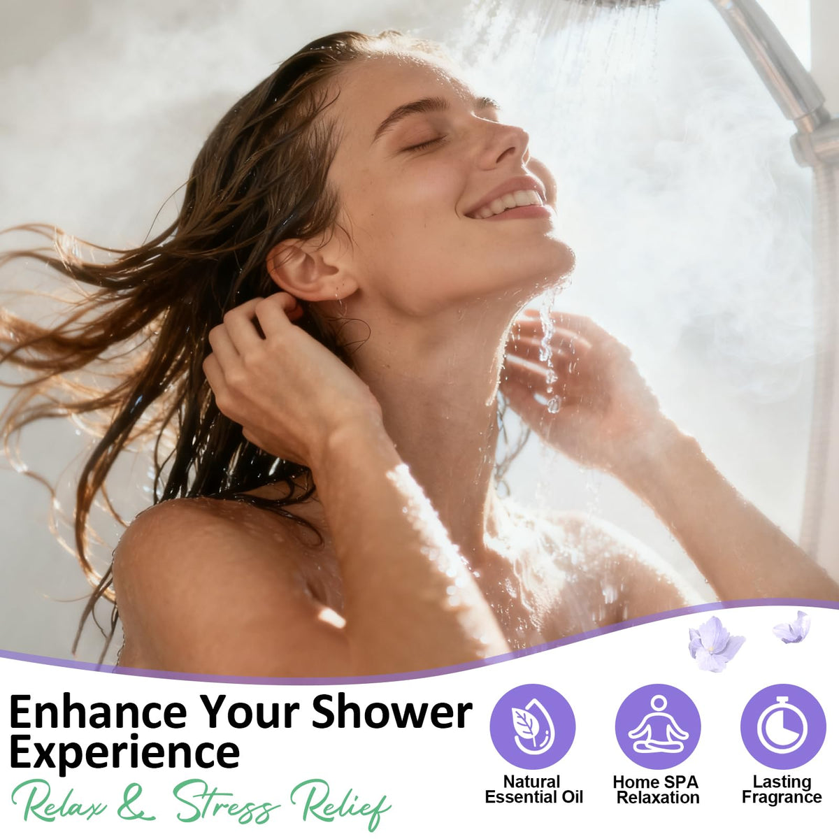 Shower Steamers Aromatherapy Birthday Gifts for Women - 8 Pack Shower Bombs Gift Set, Self Care Home Spa, Boo Basket