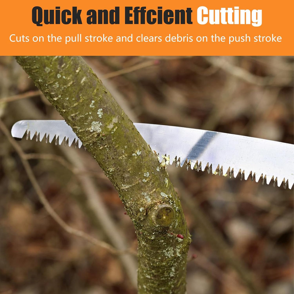 15-Inch Pole Saw Blade Replacement for Fiskars Pruning Saws and Tree Pruners, Garden Saw Blade for Tree Pruning and Wood Cutting with Tooth Design