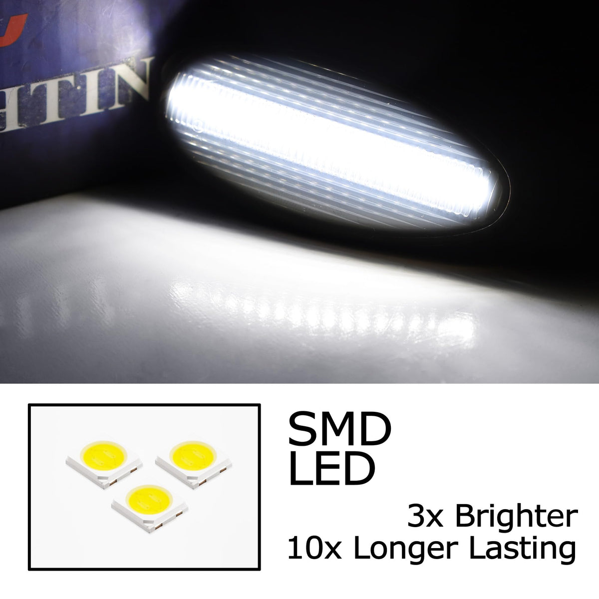 iJDMTOY LED DRW Side Marker Lights For Chevy/GMC Silverado Sierra 2500 3500