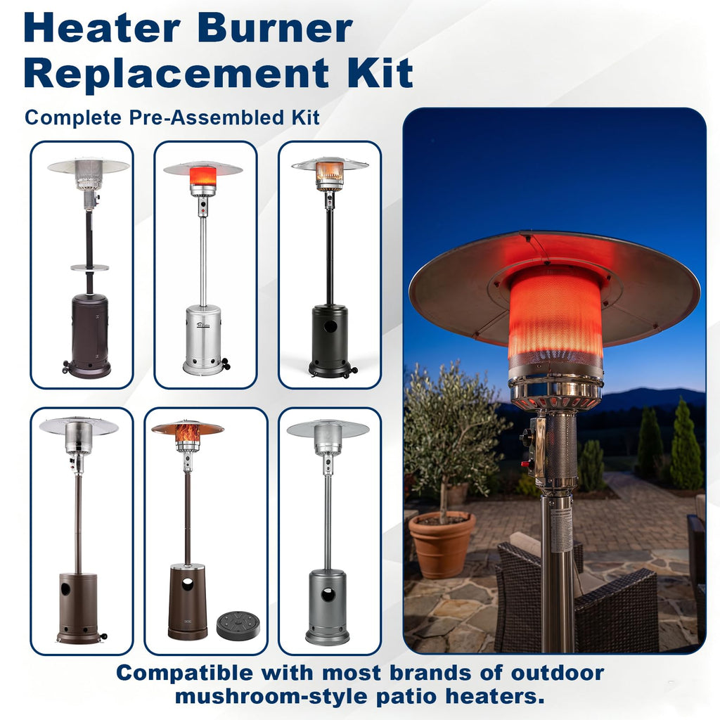 3" Pole THP-Burner Patio Heater Burner Replacement Assembly