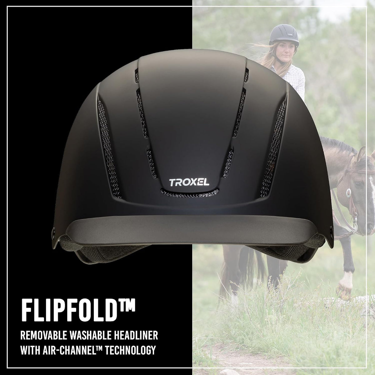 Spirit Duratec Full Coverage Horse Riding Helmet, Adjustable Fit
