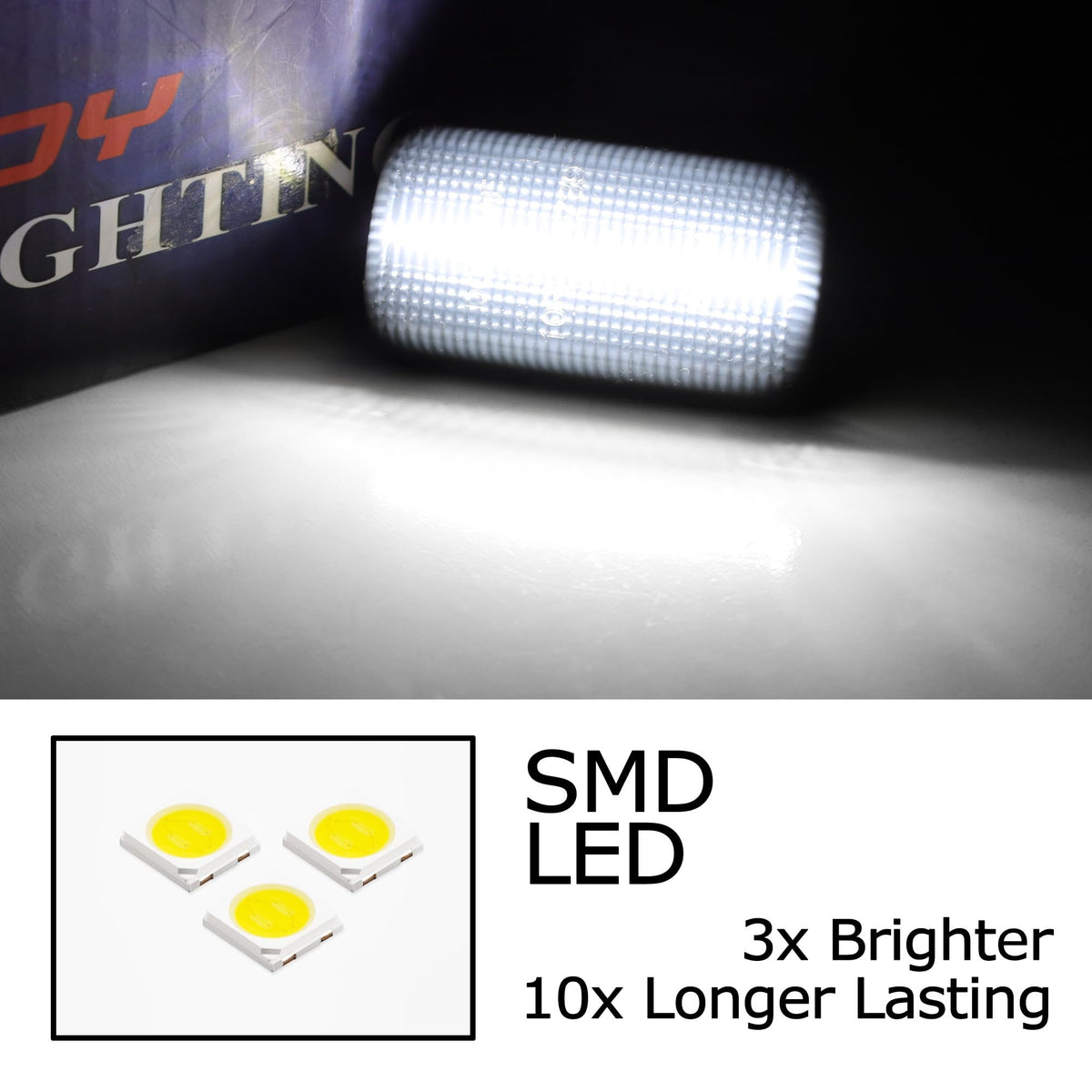 iJDMTOY LED DRW Side Marker Lights For Chevy/GMC Silverado Sierra 2500 3500