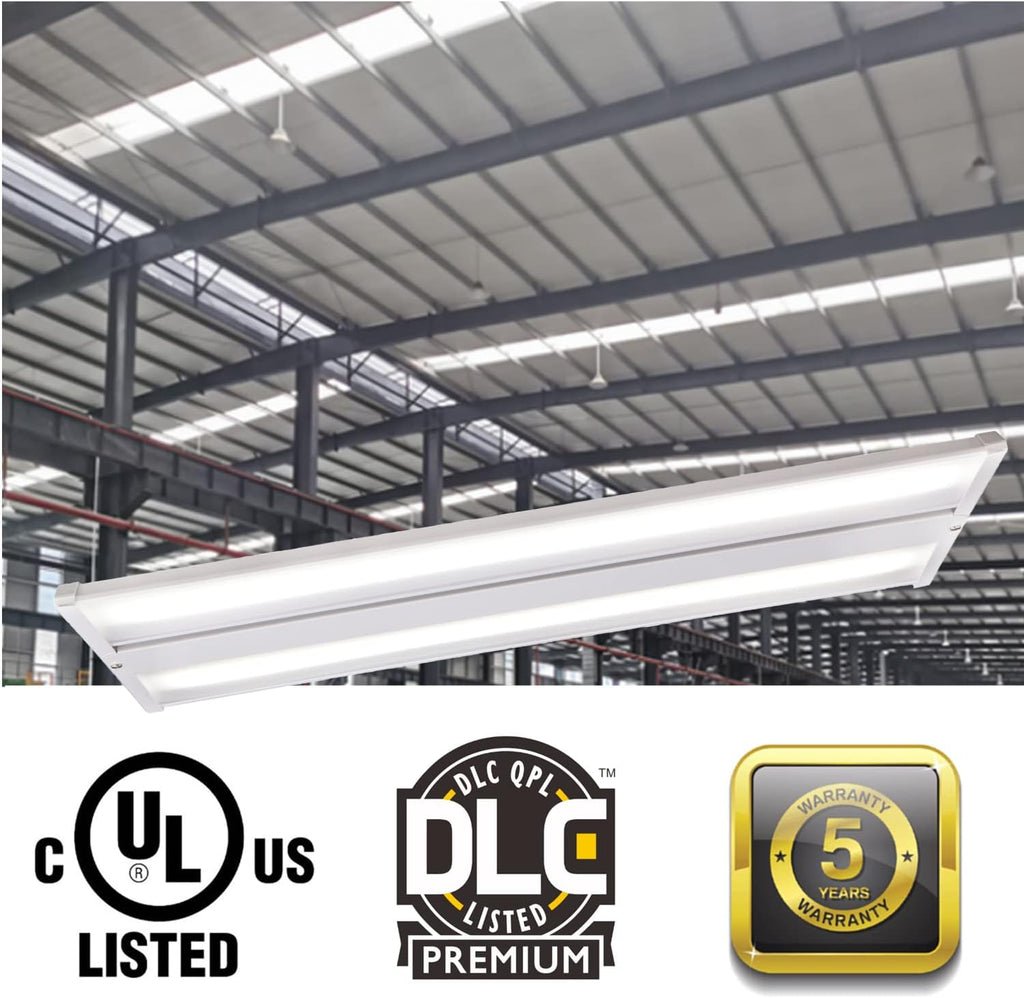 165W LED Linear High Bay Light Fixture, 2FT 22280LM(135LM/W) 5000K Daylight LED Workshops Light,100-277V, 0-10V Dimmable UL Warehouse Lighting for Exhibition Hall, Supermarkets, 5 Years Warranty