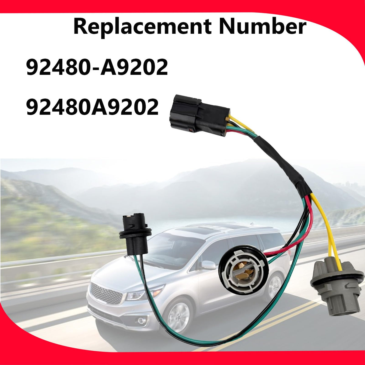 Socket & Wire Tail Light Harness Fit for Kia Sedona 2015-2018