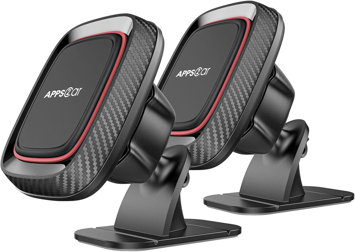 [2 Pack] Magnetic Phone Holder for Car, APPS2Car Dashboard Magnetic Car Phone Holder Mount with Strong VHB Adhesive