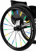 24inch Silicone Wheelchair Push Rim Covers, Non-Slip Wear-Resistant Hand Push Cover, Wheelchair Handrim Covers, Wheelchair Rear Wheel Cover for Improve Grip and Traction