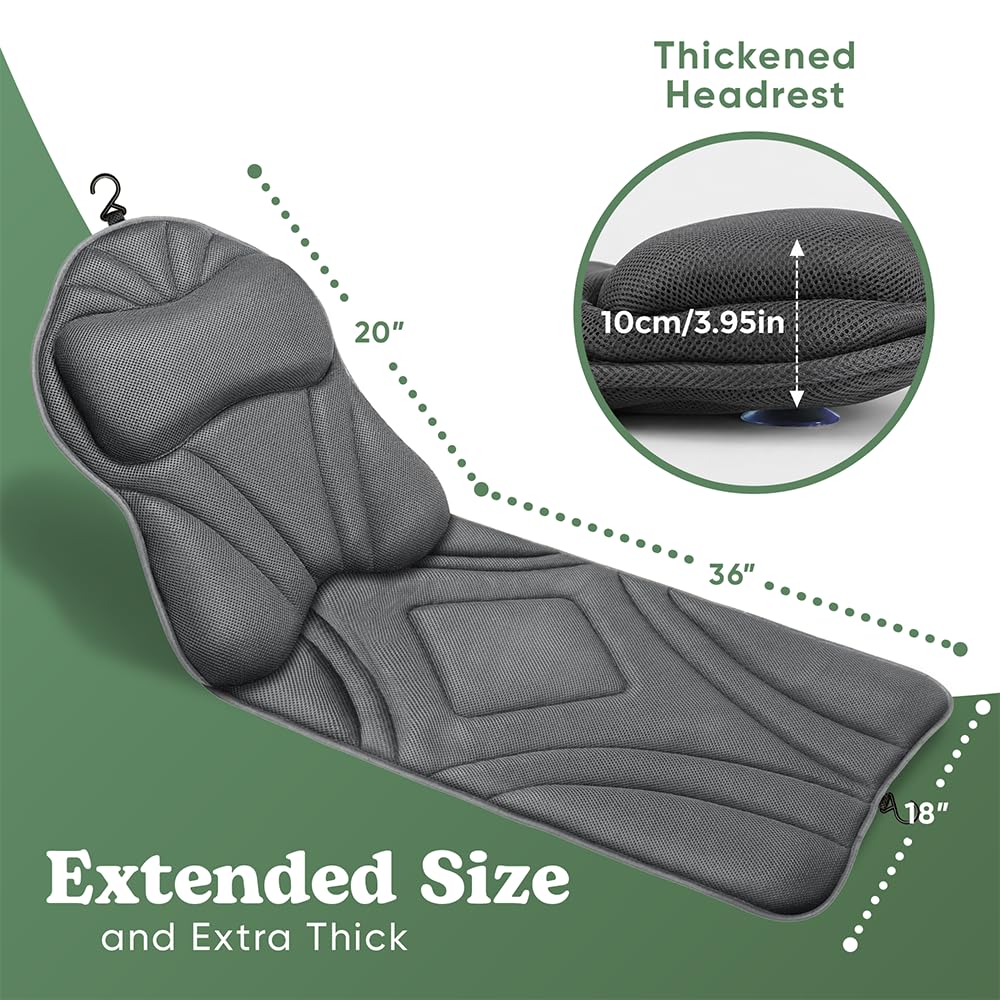 Full Body Bath Pillow – Luxury Cushion for Bathtub | Extra Large & Thick | Premium Packaging - Head, Neck, Shoulder &