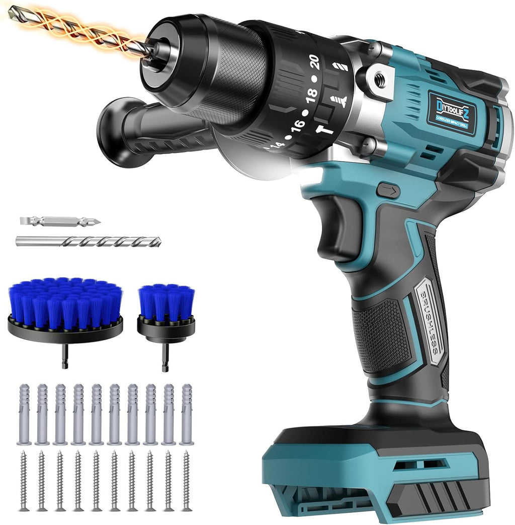 DIYtoolifz Cordless Power Drill Compatible with Makita Battery(Tool Only)