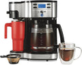 2-Way Brewer Coffee Maker, Single-Serve and 12-Cup Pot, Black/Stainless Steel(49980A), Carafe | 12 Cup Glass Carafe