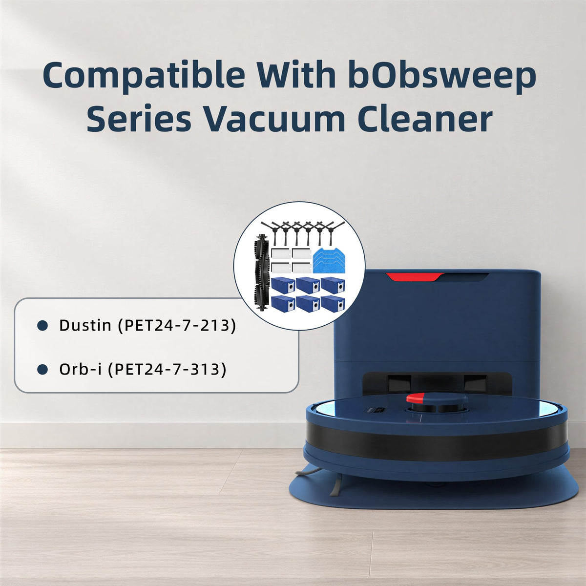 Replacement Parts for bObsweep Dustin and Orb-i Robot Vacuums PET24-7-213