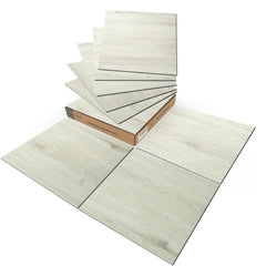 30-Pack Peel and Stick Floor Tiles (30 Sq.Ft), White-Washed Oak