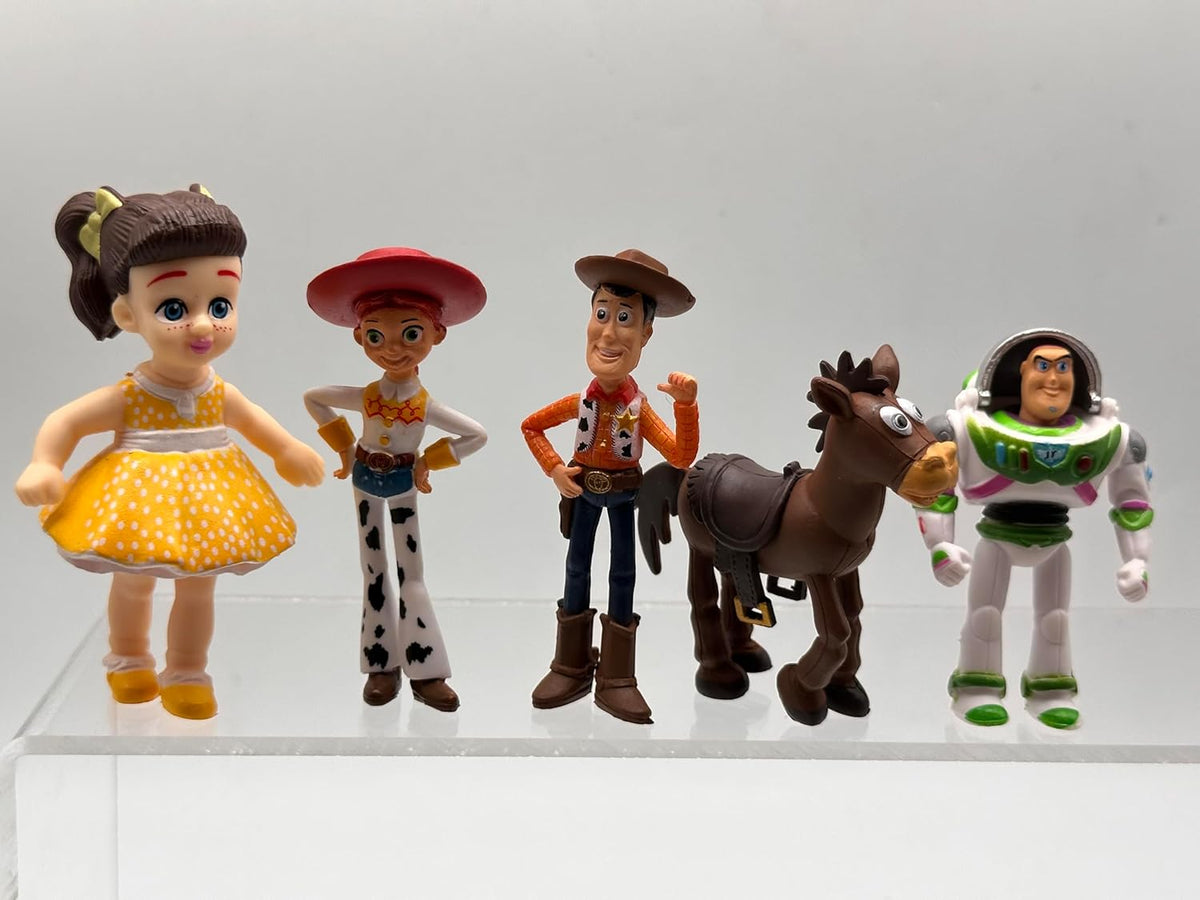 for Toy Theme Story 17Pcs Cartoon Figures Set, Cute Figurines Table Decorations Birthday Party Decorations Car