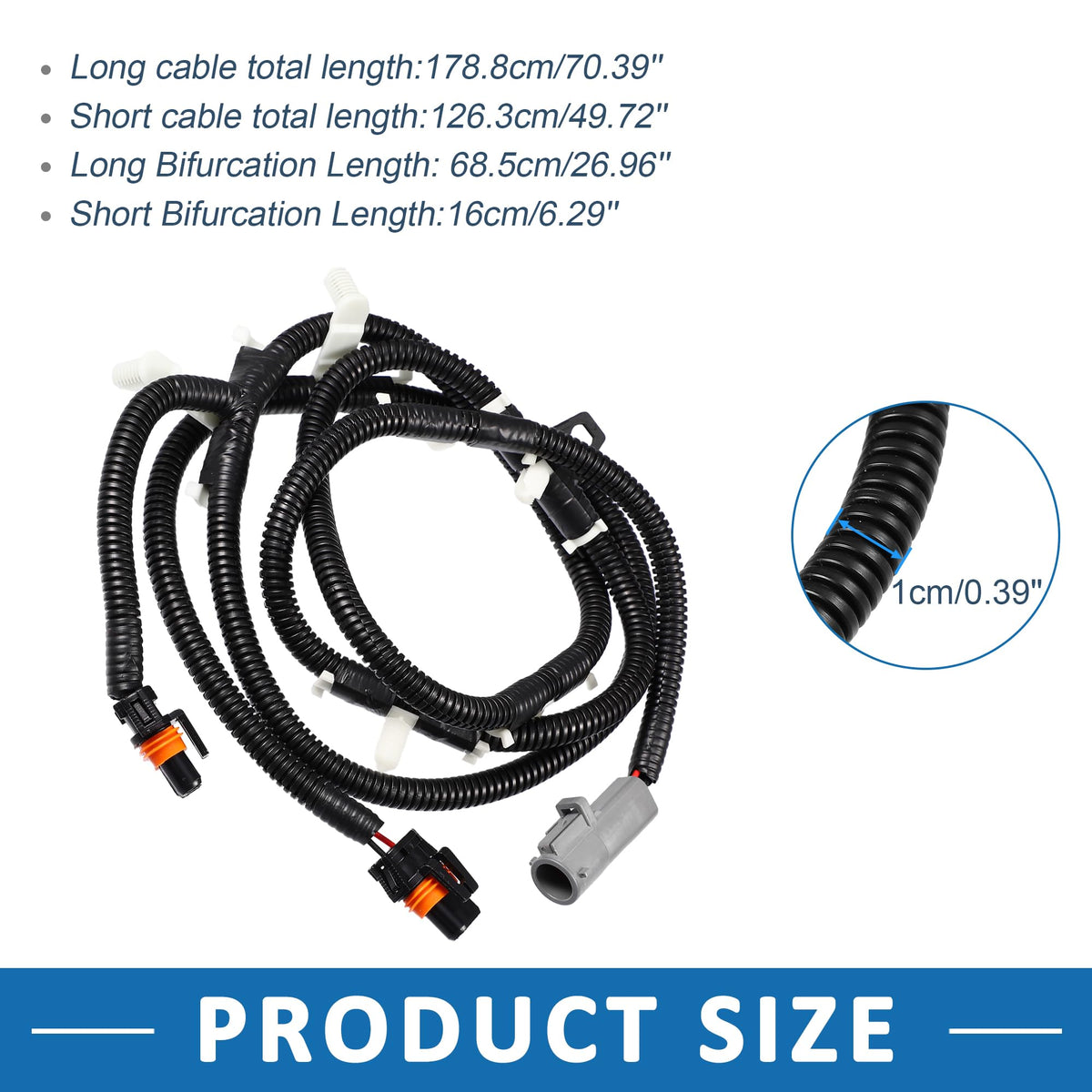 A ABSOPRO Fog Light Wiring Harness 5C3Z15A211BA Wire Connector for Ford F-250 Super Duty 2005-2007