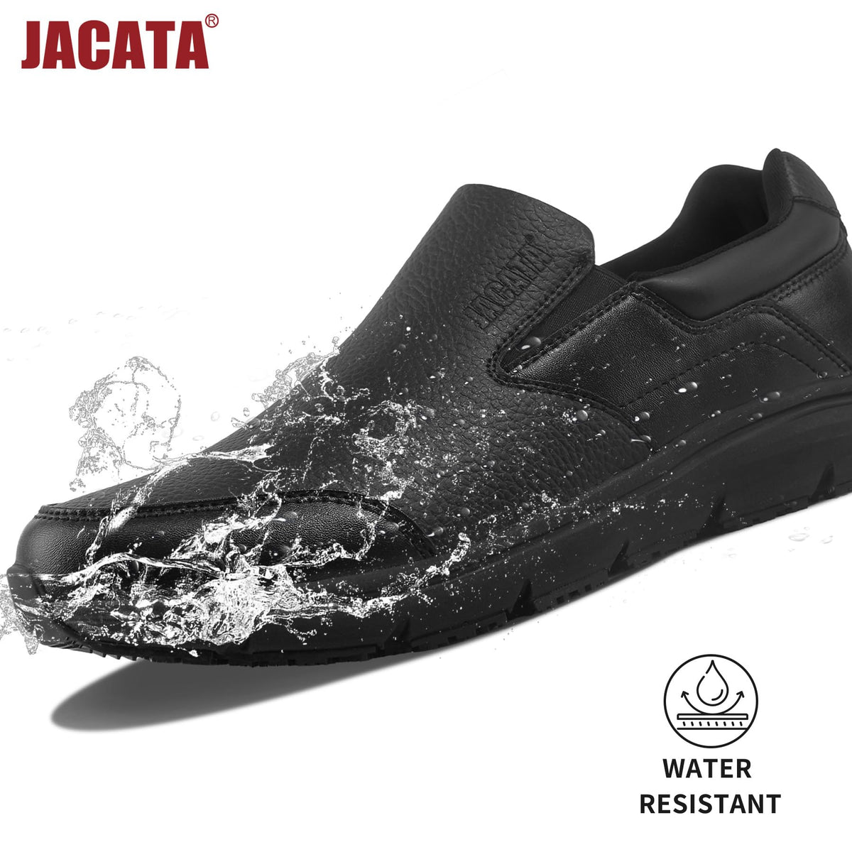 Non Slip Work Shoes for Men Food Service Slip on Chef Walking Shoes