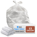 13 Gallon Trash Bags | 250 Bags | Clear | Tall Kitchen Liners