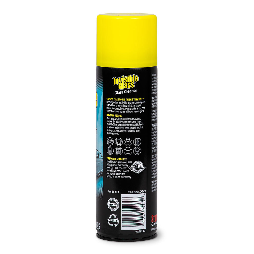 Auto Glass Cleaner Foaming Spray, 19 oz, 91164 (Pack of 2)