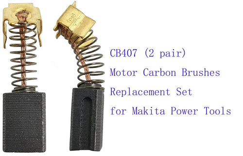 (2 Pair) CB407 Motor Carbon Brushes for Makita 91962-4 191927-6 195007-0