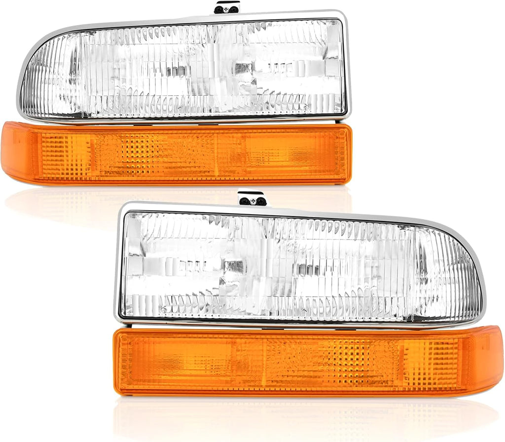 Headlights Assembly for 1998-2004 Chevy S10,1998-2005 Chevy Blazer