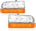 Headlights Assembly for 1998-2004 Chevy S10,1998-2005 Chevy Blazer