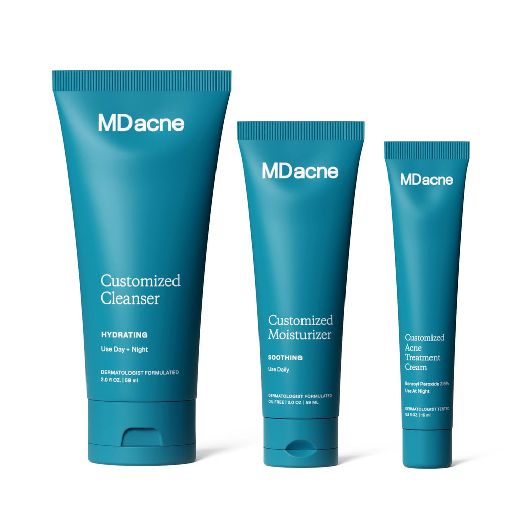 3-Step Acne Treatment Kit with Benzoyl Peroxide, 60 Day Supply