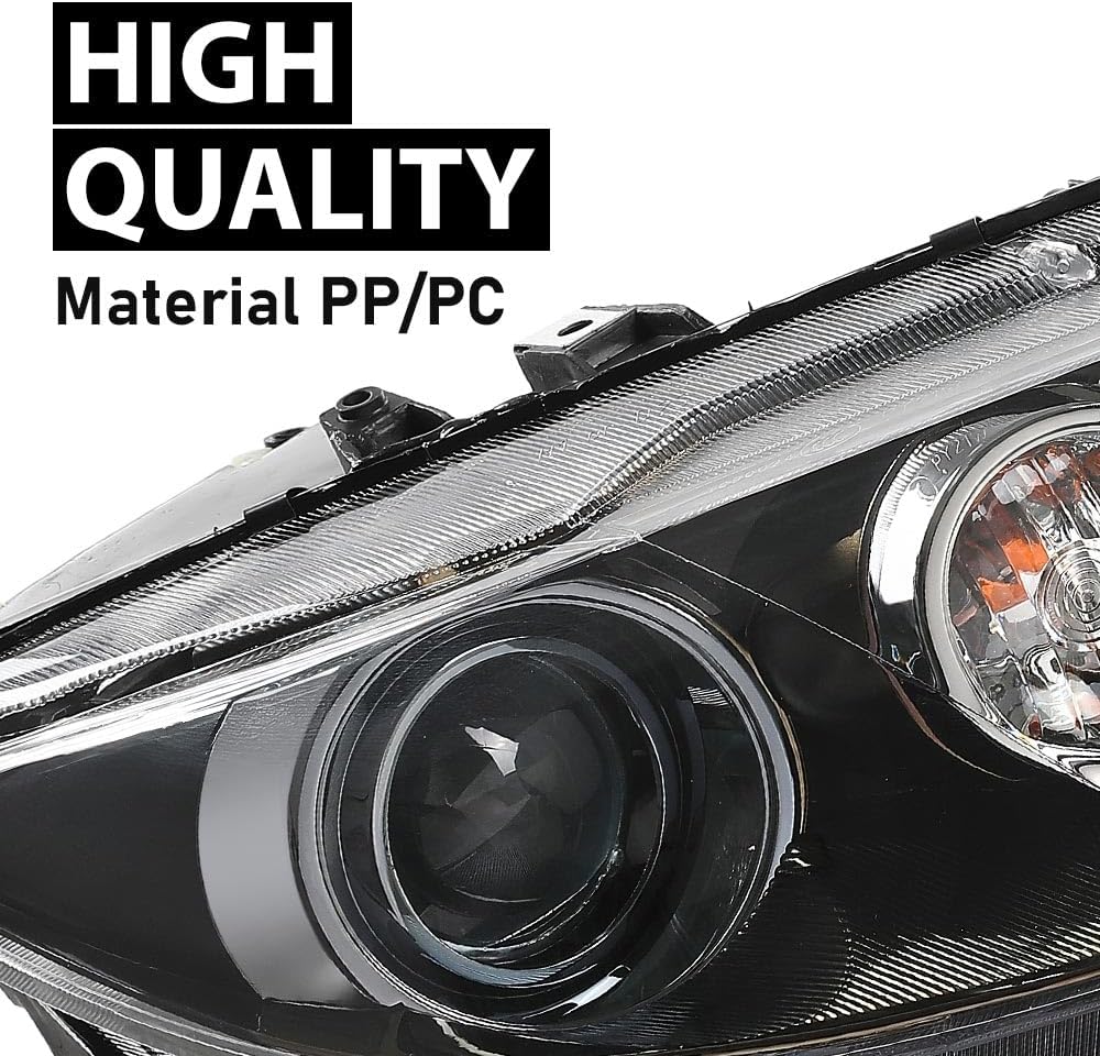 ALLGOOD 1‑Pair Headlights Assembly Fit Mazda 6 2006‑2008