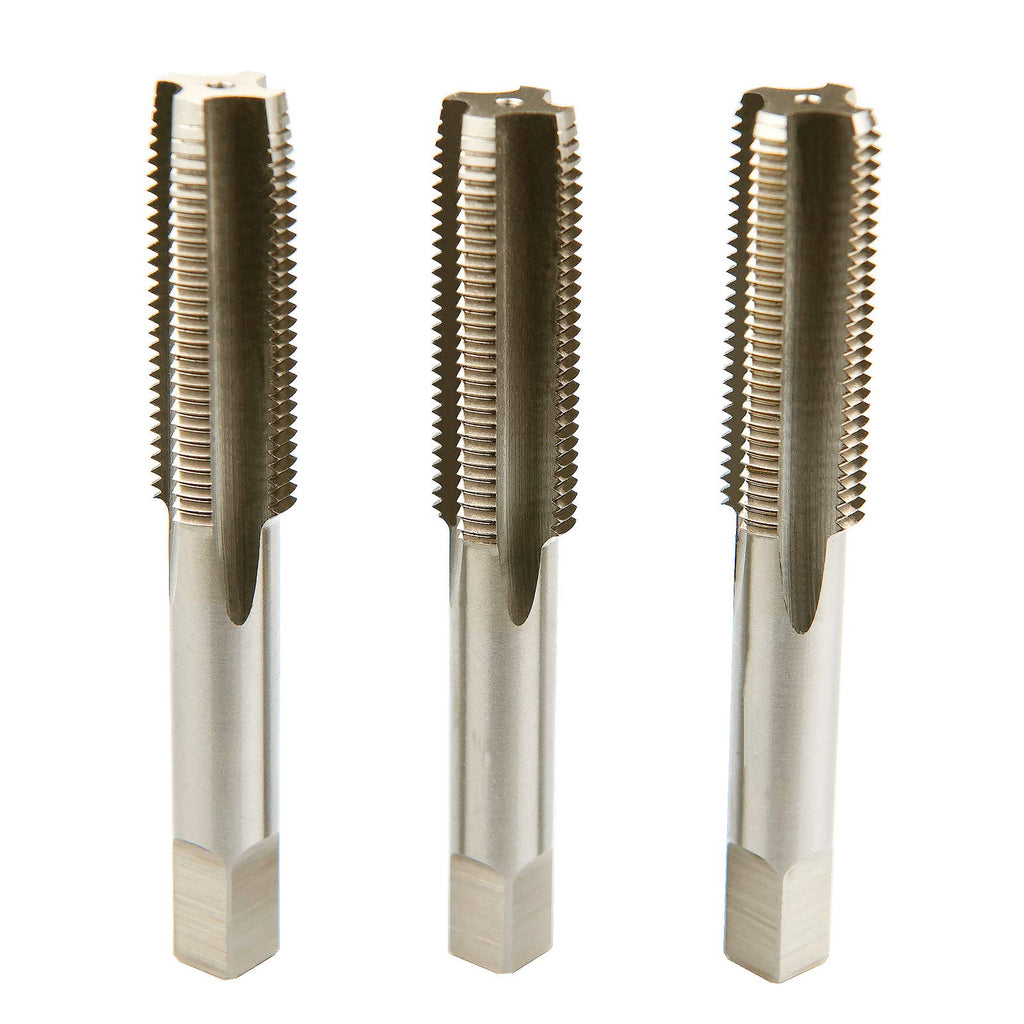 MaxTool M12x1.75 Hand Thread Tap Sets Including Taper+Plug+Bottom Metric HSS M2 Taps Set Pitch 1.75mm FULLY GROUND RIGHT HAND; HSM02W00R12