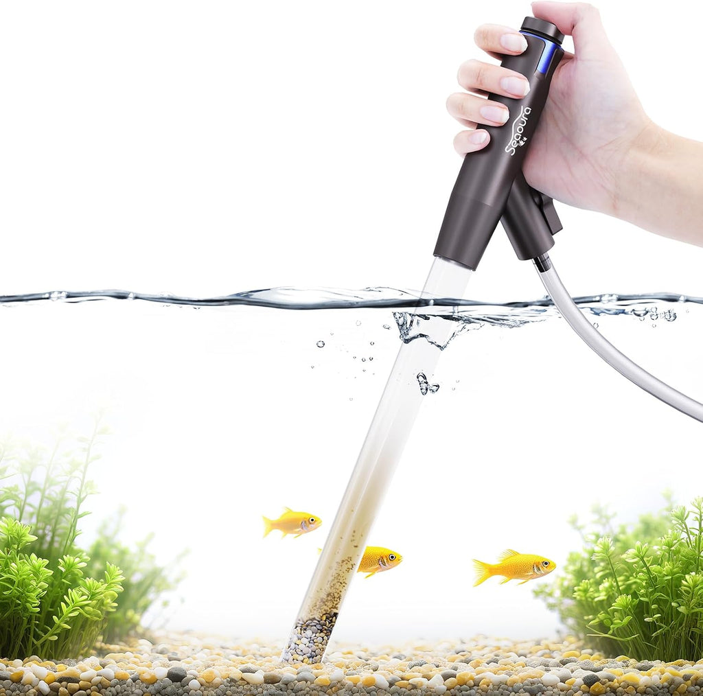 Aquarium Vacuum Gravel Cleaner Adjustable Fish Tank Siphon Cleaner