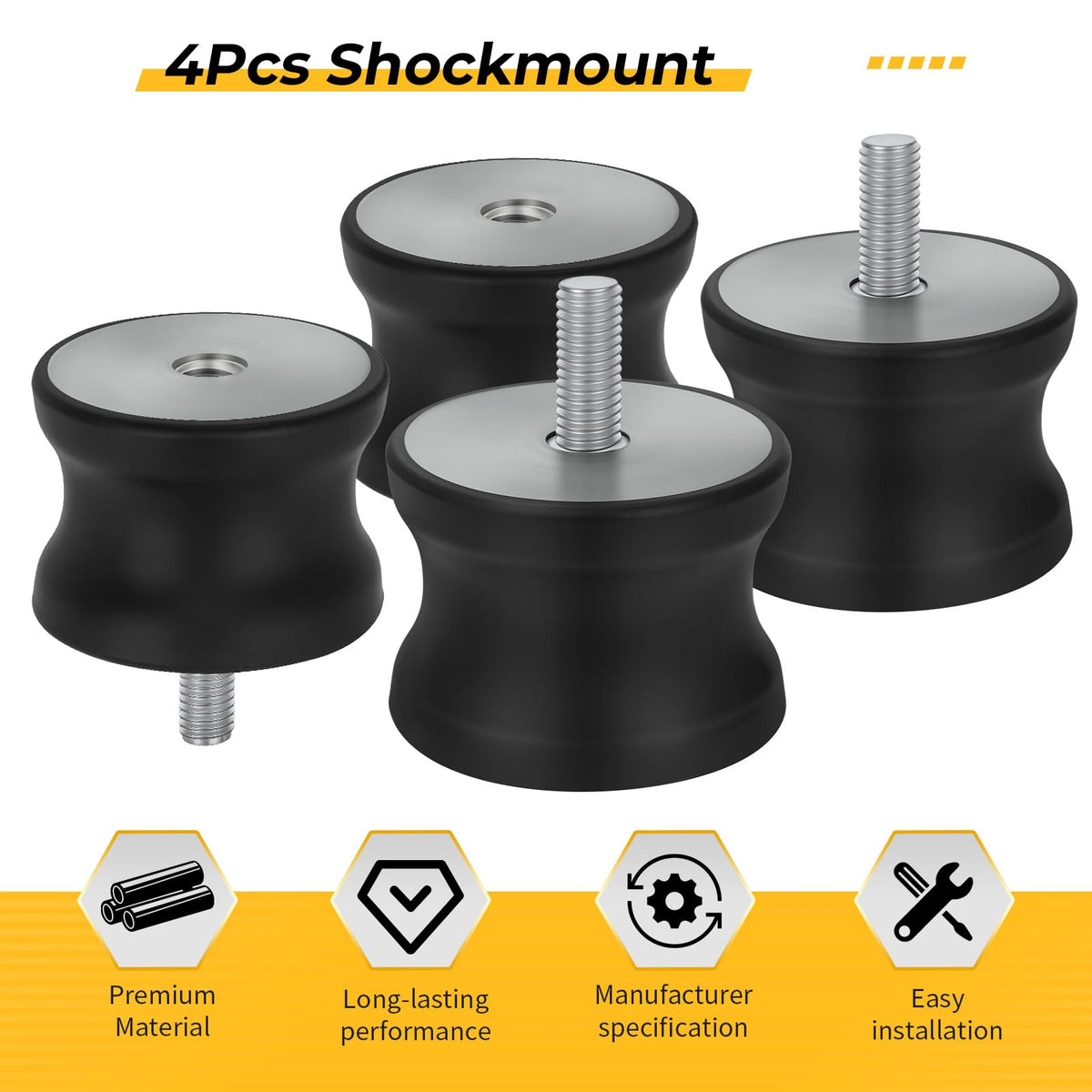 M MATI 4Pcs Shockmount for Multiquip MVC88 MVC88VTH MVC88VTH_VTHW 939010230
