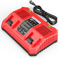 Dual Battery Charger Replace for MK-18 Milwaukee 6A Rapid Lithium Charger to Charge 14.4V-18V XC Lithium-ion Battery 48-59-1890 48-59-1812 48-11-1850 48-11-1820 48-11-1835 48-59-1802