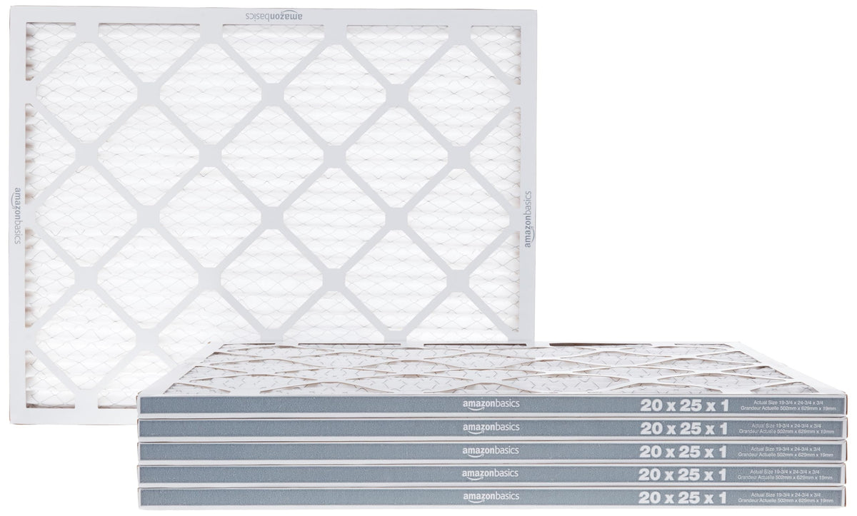20x25x1 Air Filter 6-Pack, MERV 11 AC Furnace Filters, Dust, Pet, Allergen Control , Electrostatic, Removes Lint