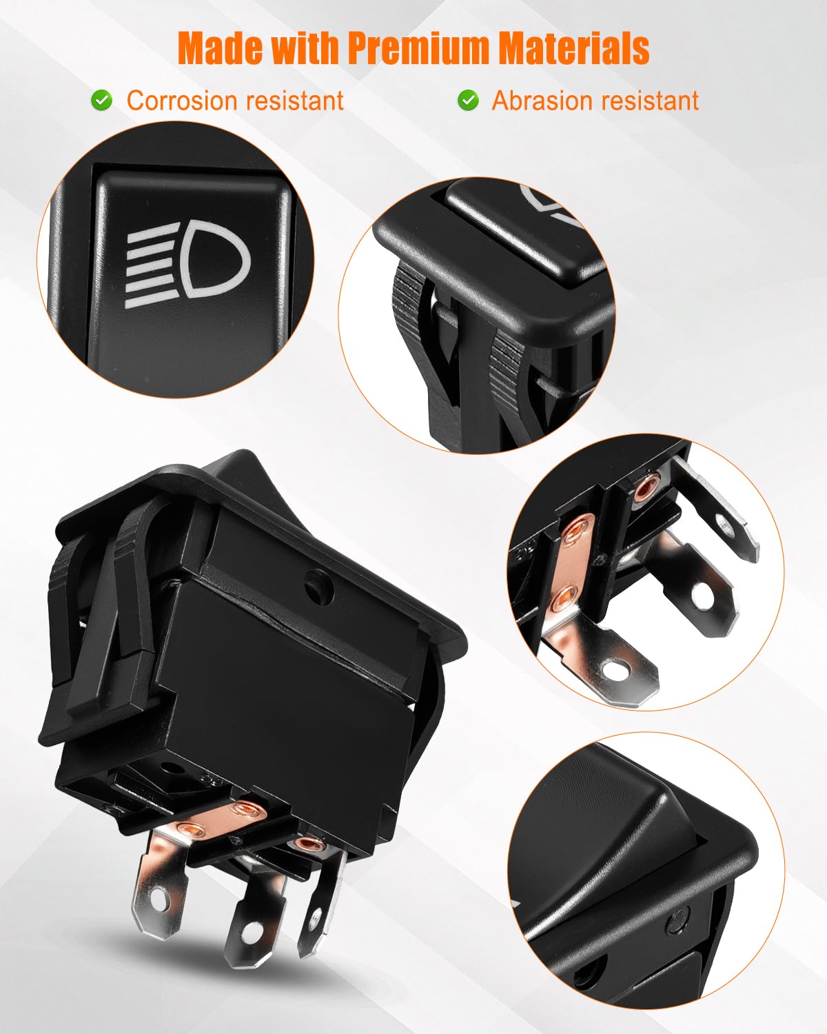 Toggle Rocker Headlight Switch Fit for John Deere Zero Z720E Z730M Z735E