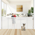 48" x 100" Extra-Wide Retractable Indoor Mesh Pet & Child Safety Gate with One-Hand Safety Lock for Wide Openings, Patios & Stairways