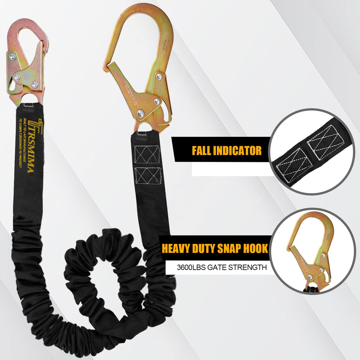 TRSMIMA Safety Harness Lanyard Retractable