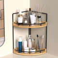 Corner Bathroom Counter Organizer,Vanity Countertop Storage Shelf