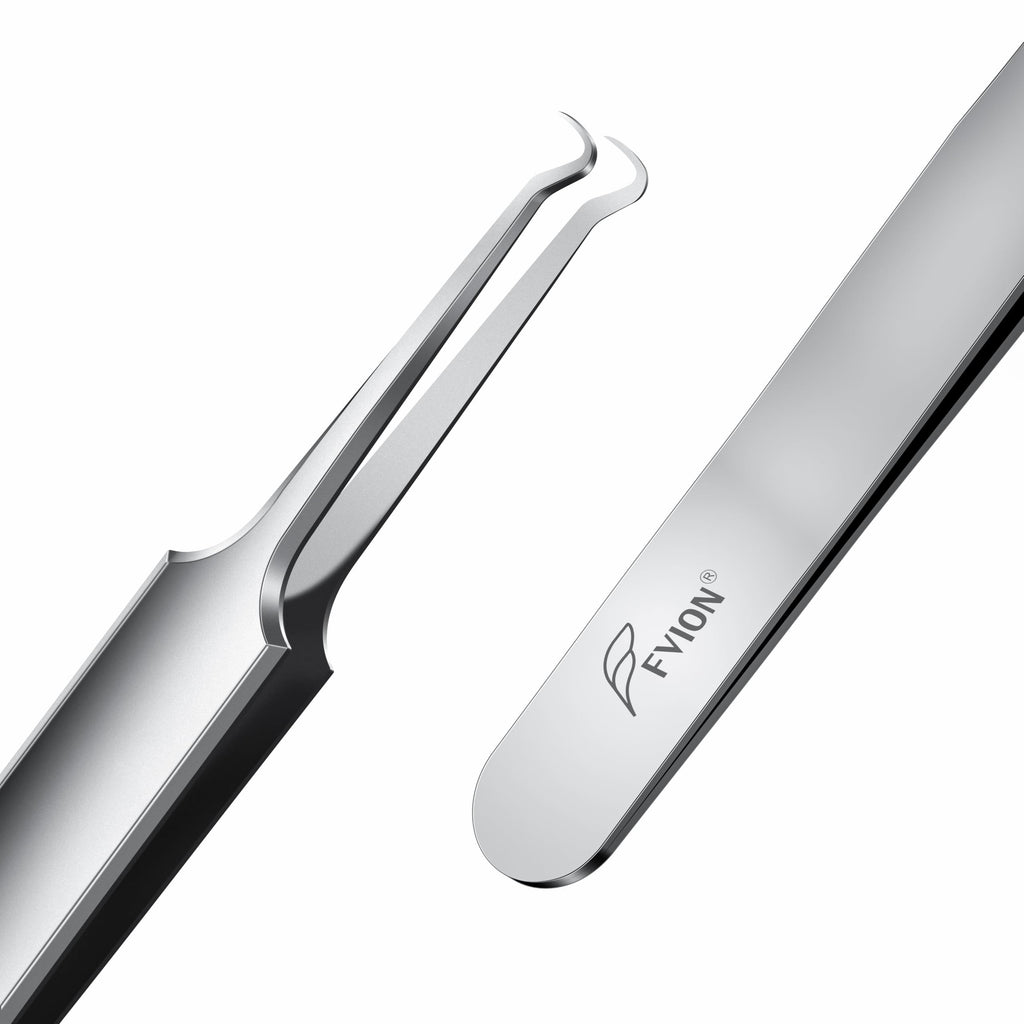 Blackhead Remover Tweezers, Professional Extraction Tools, Precision Angled Tip Comedone Extractor for Acne, Pimple &