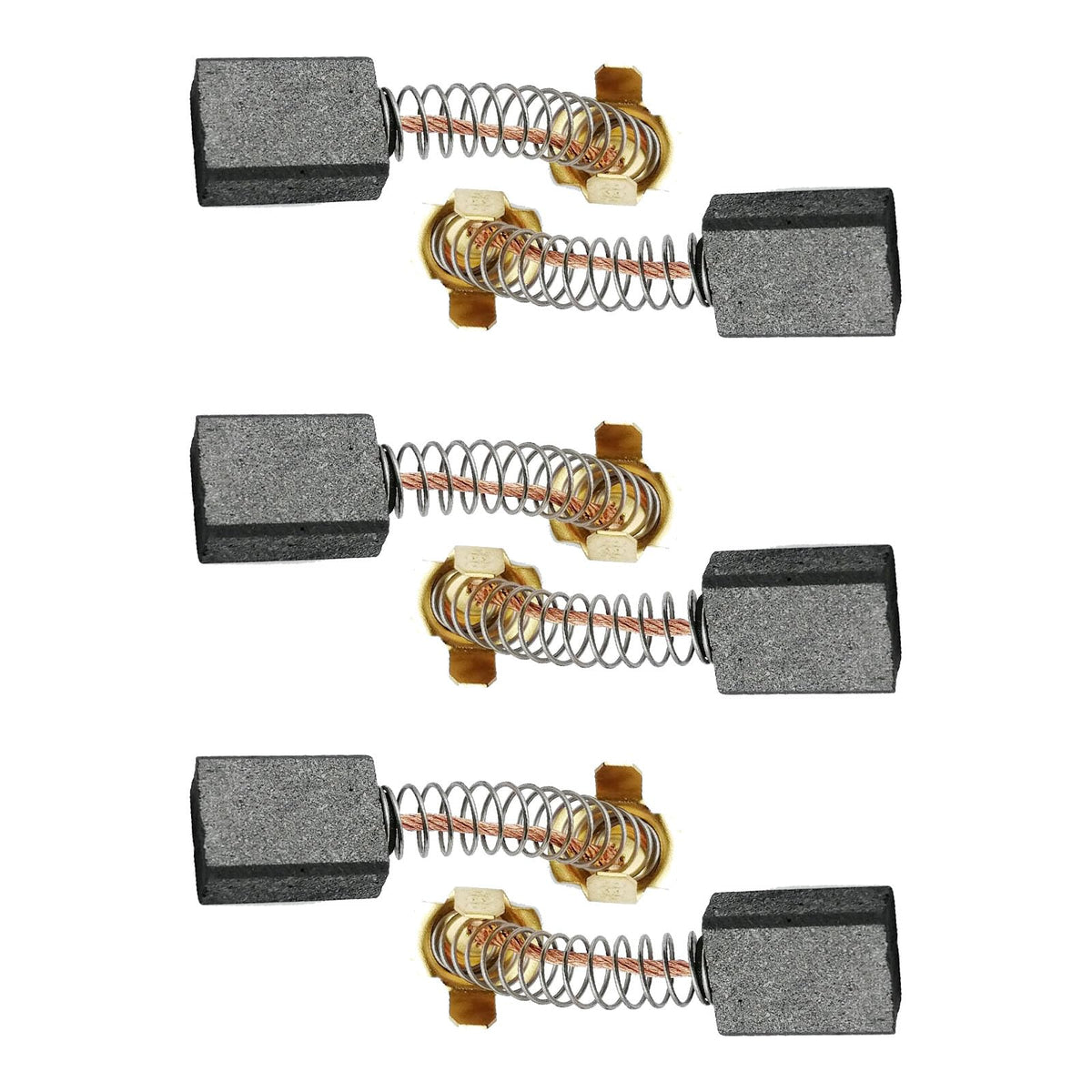 999038 Carbon Brushes Set fit for Hi ta-chi C10FSH C12FDH, Motor Replacement Parts for Chop Saw Drill Hammer Miter Saw Power Tools (6 pack)