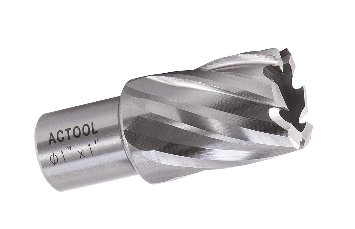 1" Diameter × 1" Depth of Cut HSS ANNULAR Cutter with 3/4'' Weldon Shank