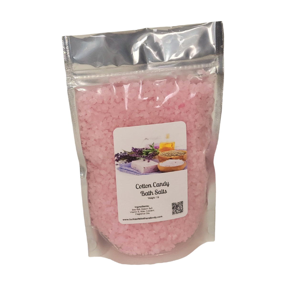 Cotton Candy Bath Salts: 1lb Bag