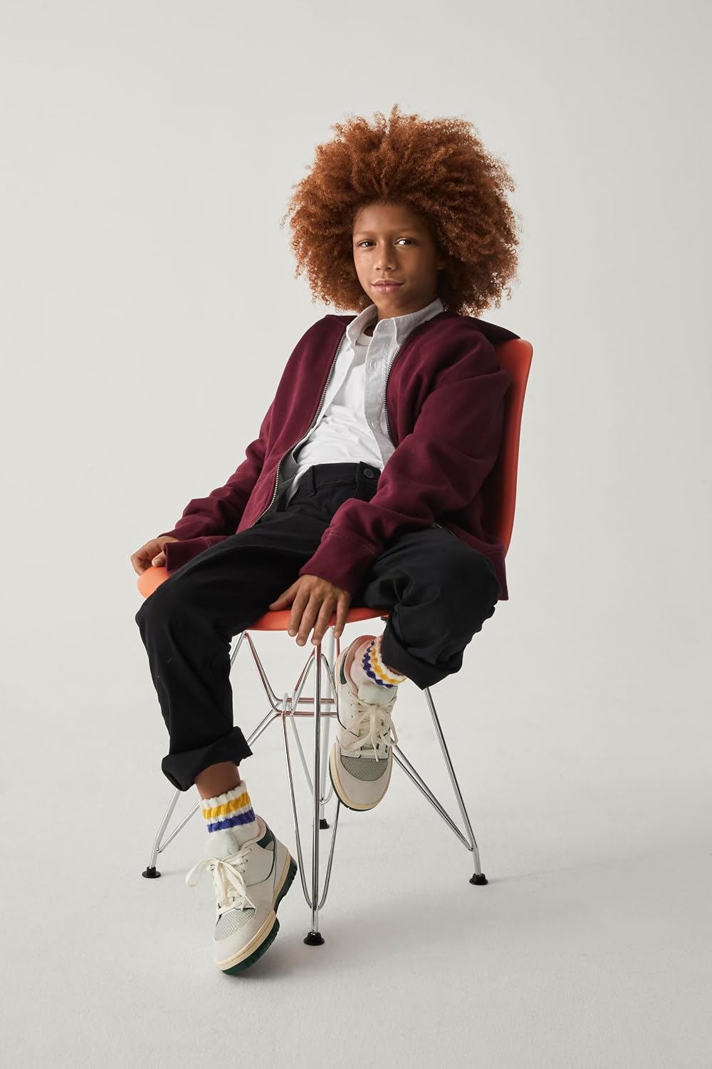 Boys Stretch Relaxed Straight Chino Pants