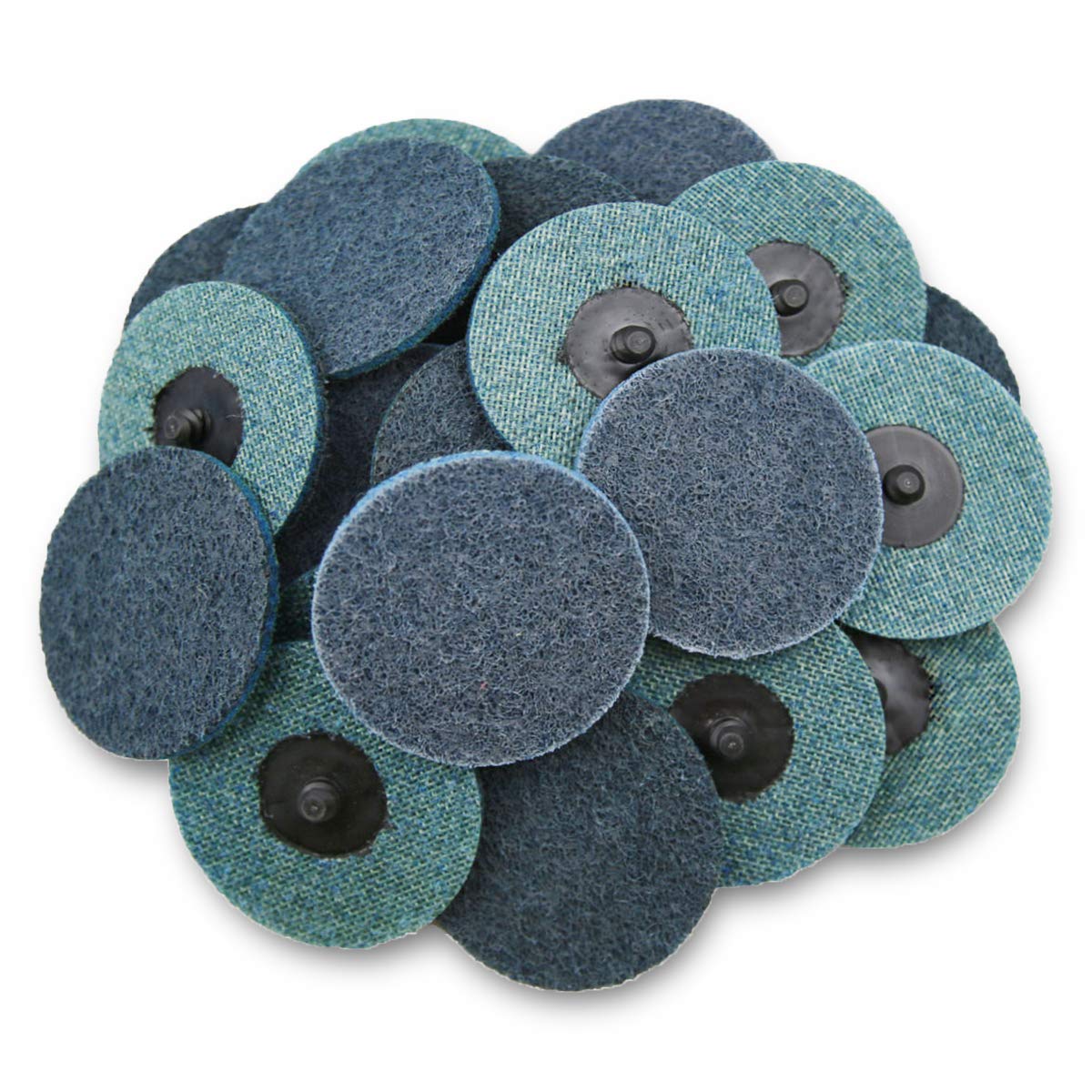 COSPOF 3 Inch Quick Change Sanding Discs, 25 Pack Fine Sanding Discs, Surface Conditioning Discs for Die Grinder(Blue-Fine).