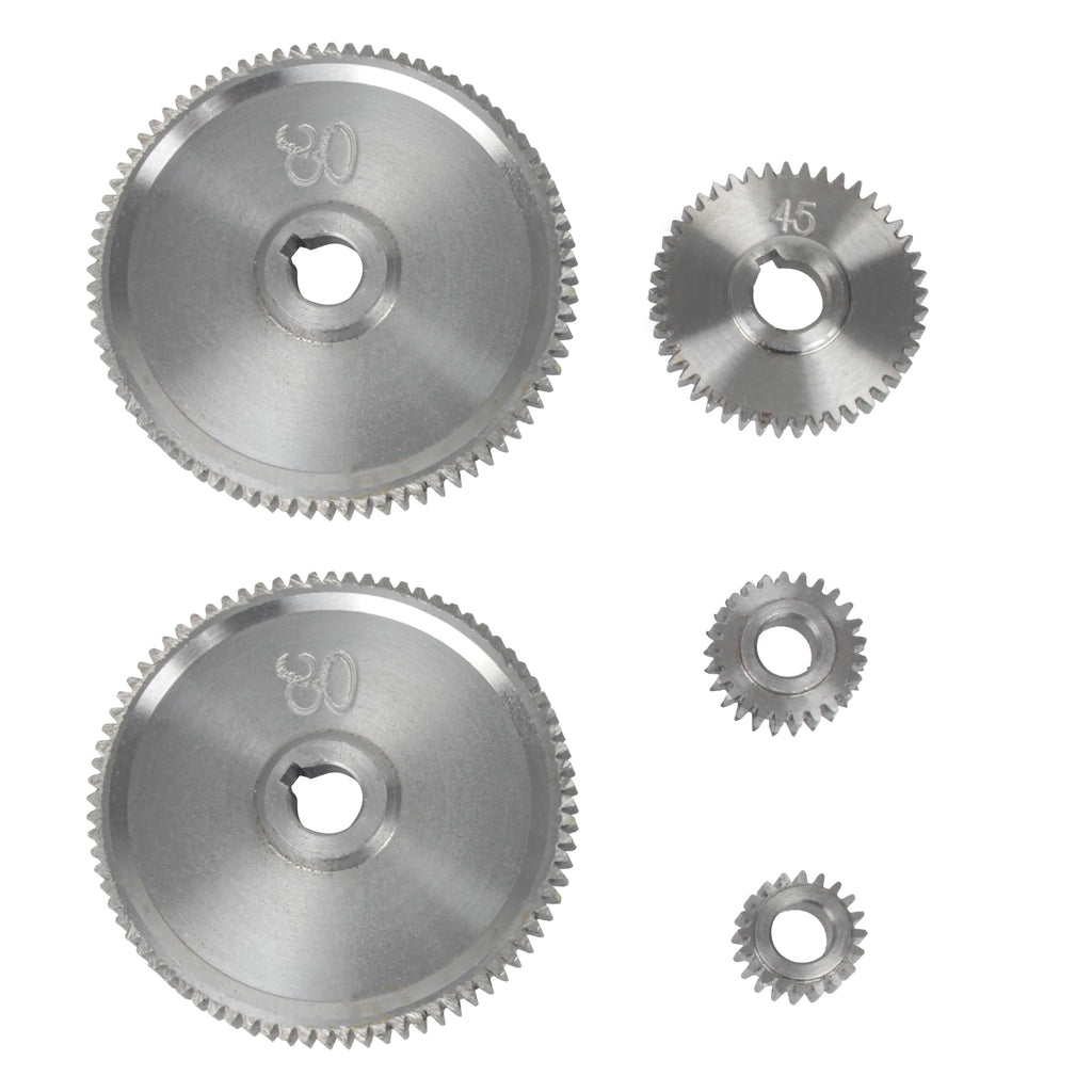 XUNKUANER 5PCS Metal Steel Gears For CJ0618 Lathe Accessories Replacement