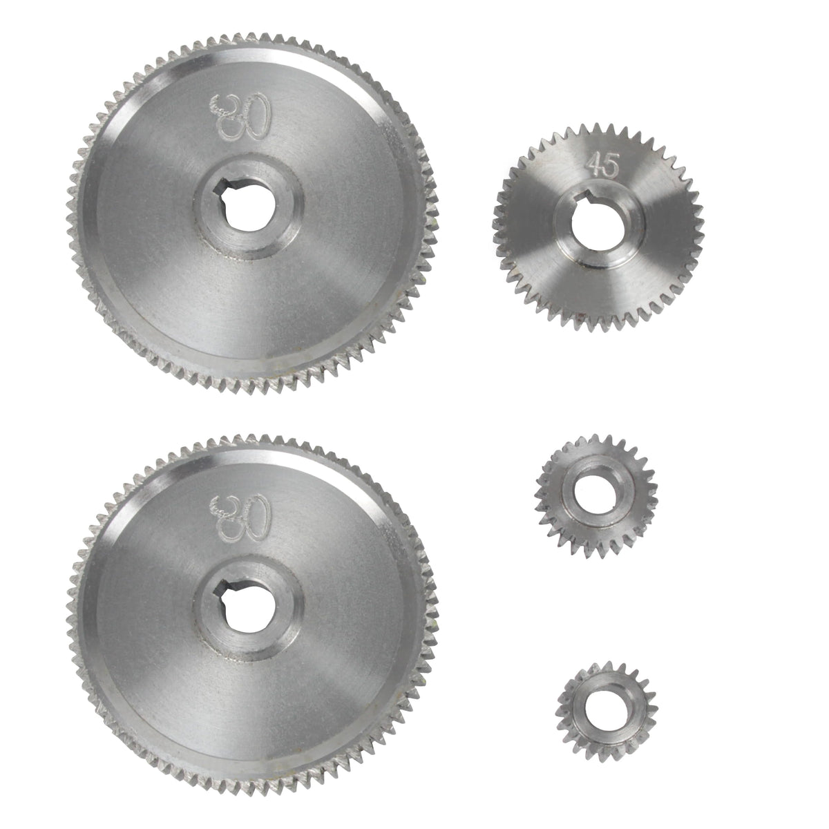 XUNKUANER 5PCS Metal Steel Gears For CJ0618 Lathe Accessories Replacement