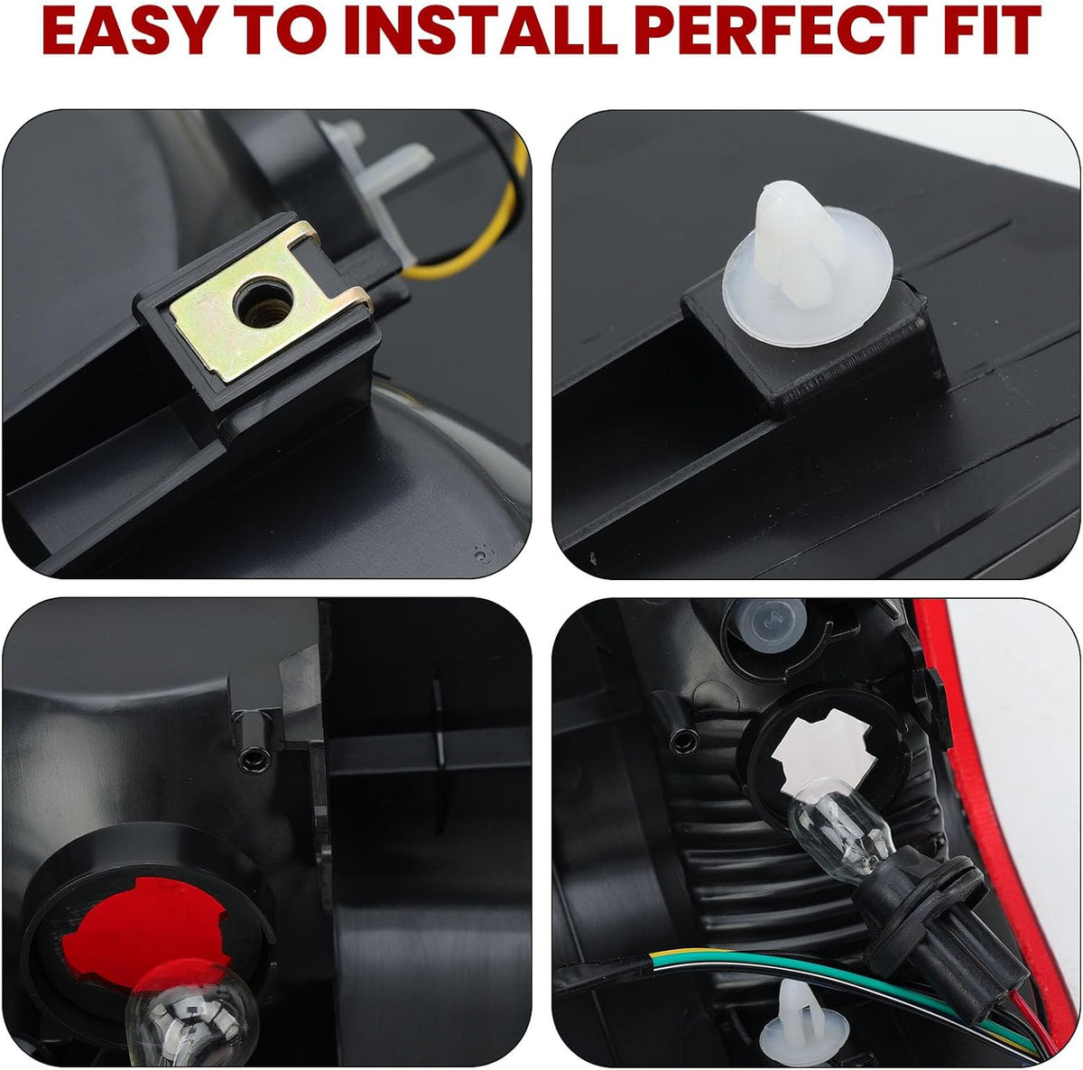 Tail light Compatible with 2004-2015 Nissan Titan with Bulbs and Harness Taillight Rear Lamp Replaces 26550ZH225 NI2801161(Right Passenger Side)