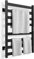 Towel Warmer, Towel Heater Rack for Bathroom, 8-bar Electric Towel Dryer Wall-Mounted Plug-in Bath Heater, 201