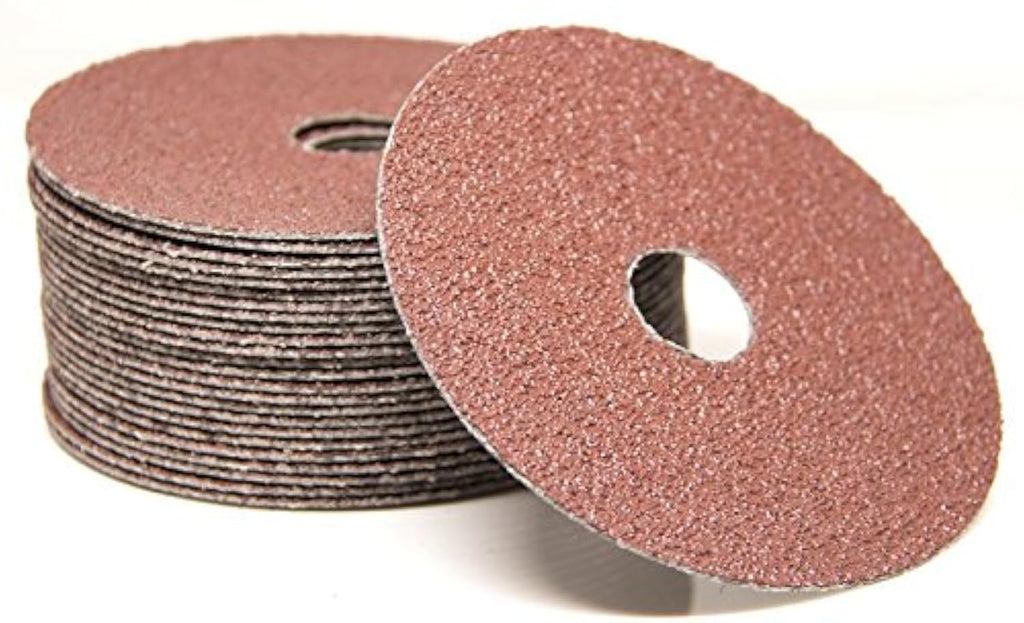 Benchmark Abrasives 4.5" Resin Fiber Sanding Discs, 50 Grit, 25-Count