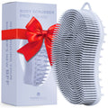 Silicone Body Scrubber Dual-Sided, Frosted Sky, Scalp